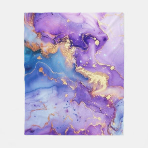 Glitter Minimal Seamless Purple Blue Pattern Fleece Blanket