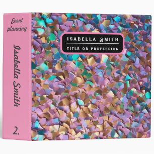 Glitter Modern Opal Holographic Collection Binder
