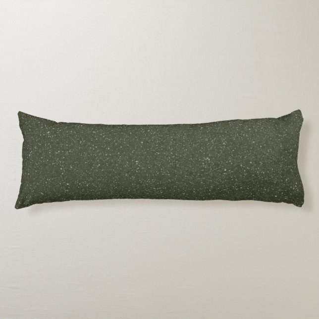 Glitter Moss Green Body Pillow – Customizable (Front)