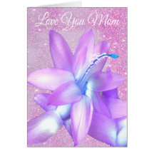 *~* Glitter Mother's Day Love You Flower Customize