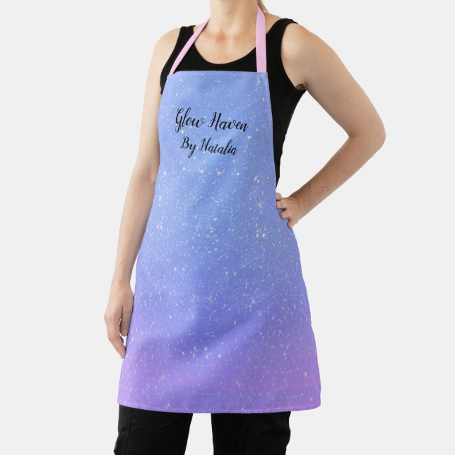  Glitter Ombre Beauty Salon Apron (Insitu)