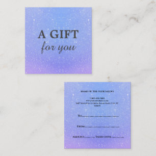 Glitter Ombre Beauty Salon Discount Card