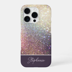 Glitter Ombre Custom Name iPhone 16 Pro Case