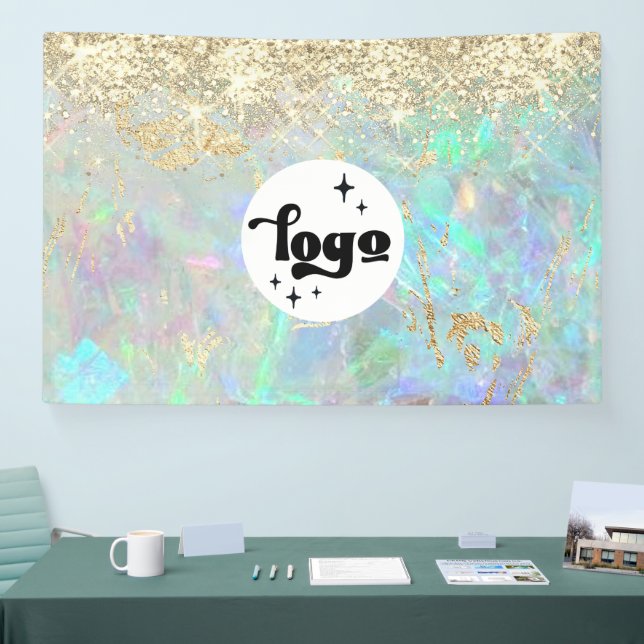 glitter opal background  banner (Tradeshow)