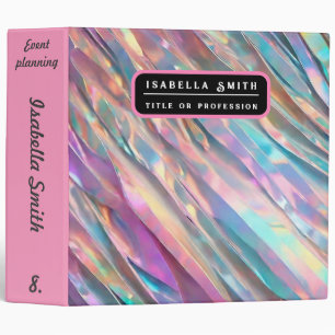 Glitter Opal Holographic Trendy Collection Wrappin Binder