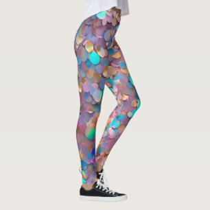 Glitter Opal Modern Holographic Collection Leggings