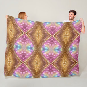 Glitter Opal Popular Holographic Collection Fleece Blanket