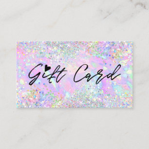 glitter opal texture background gift certificate