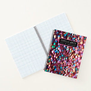 Glitter Opal Trendy Holographic Collection Notebook