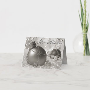 Glitter Ornament Christmas Card