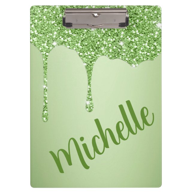 Glitter Paint Drip  Clipboard (Front)