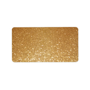 glitter paint gold artsy craft address label