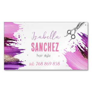 glitter paint stain 	Magnetic business card