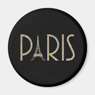 Glitter PARIS Magnet
