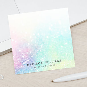 Glitter Pastel Bokeh Girly Colourful Pattern Post-it Notes