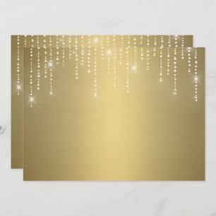 Glitter pattern blank Invitation