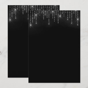 Glitter pattern blank Invitation