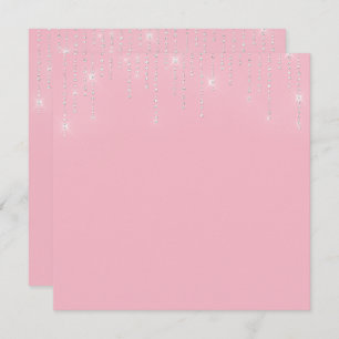 Glitter pattern blank Invitation