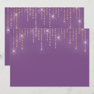 Glitter pattern blank Invitation
