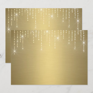 Glitter pattern blank Invitation