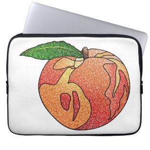 Glitter Peach Laptop Sleeve