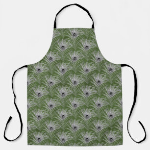 Glitter Peacock Feather Series Design 15 Apron