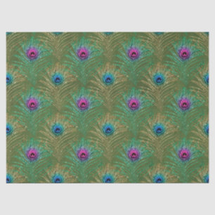 Glitter Peacock Feather Series Design 17 Tissue Paper