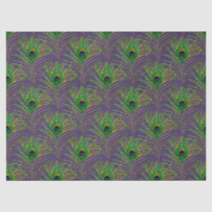 Glitter Peacock Feather Series Design 20 Tissue Paper