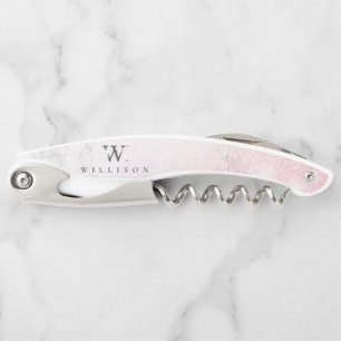 Glitter Personalized Marble Corkscrew