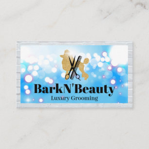 Glitter Poodle   Grooming Tools   Glow Business Card