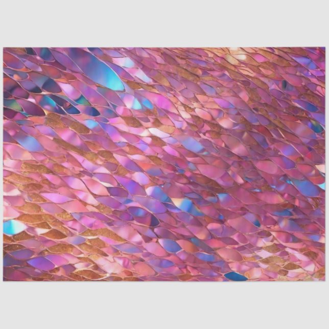 Glitter Popular Opal Holographic Collection Tissue Paper (Front)