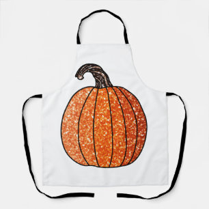 Glitter Pumpkin Apron