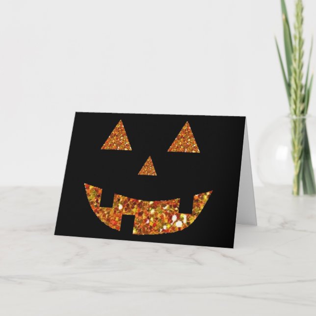 Glitter Pumpkin Card (Front)