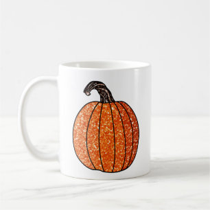Glitter Pumpkin Coffee Mug