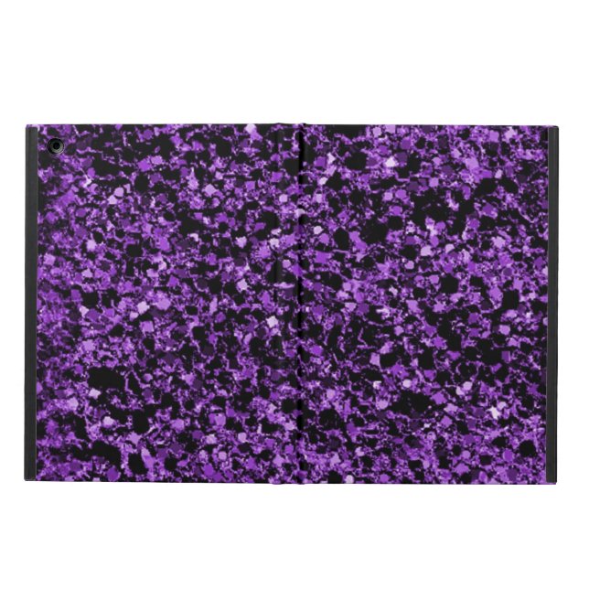 Glitter purple iPad air case (Outside)