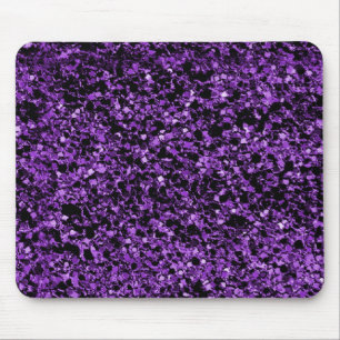 Glitter purple mouse pad