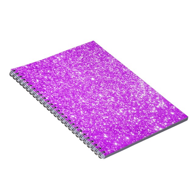 Glitter Purple Notebook (Right Side)