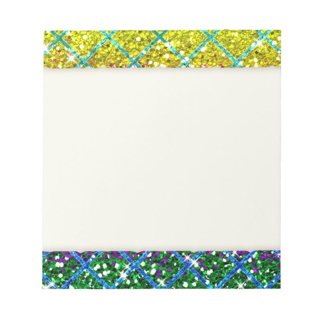 Glitter Purple Snakeskin Notepad (Front)