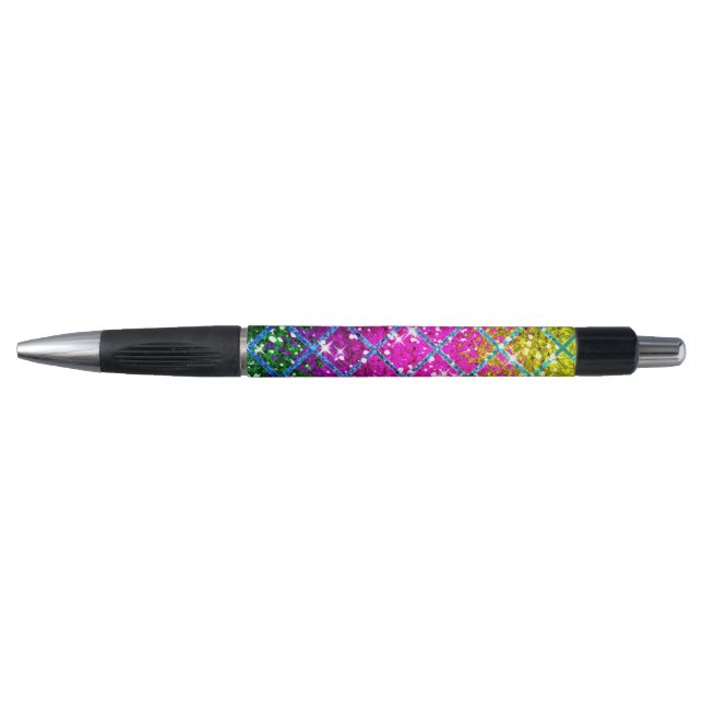 Glitter Purple Snakeskin Pen (Front)