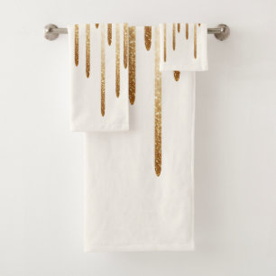Glitter rain bath towel