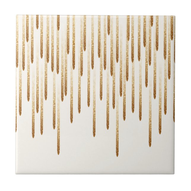 Glitter rain ceramic tile (Front)