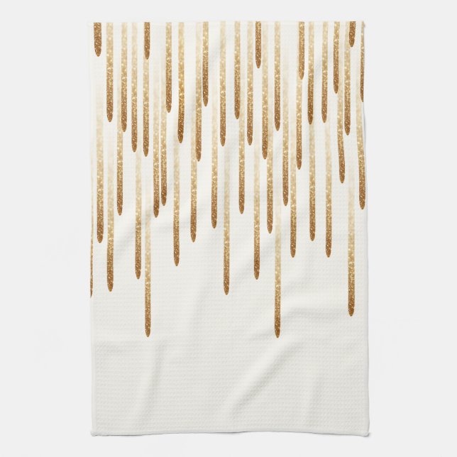 Glitter rain  kitchen towel (Vertical)