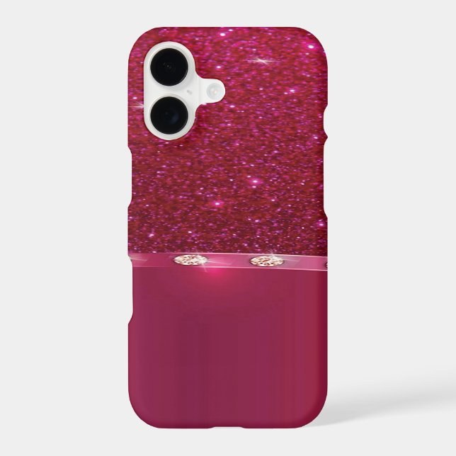 glitter red Case-Mate Barely There (Back)