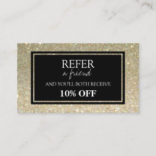 Glitter Referral Card