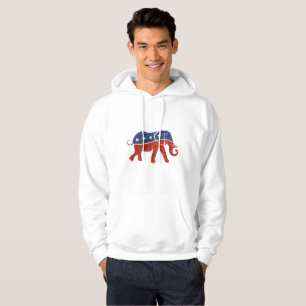 glitter republican elephant mens hoodie sweatshirt