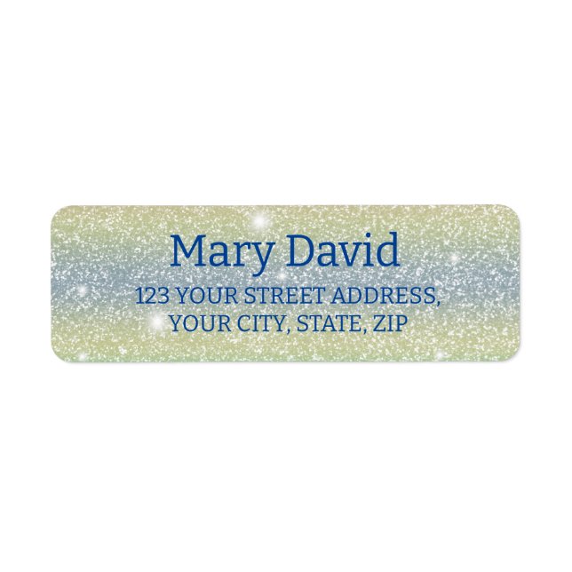 Glitter return address labels (Front)