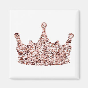 Glitter Rose Gold Crown Clipart Queen ClipartCrown Magnet
