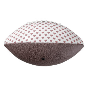 Glitter Rose Gold Hearts White Background Football