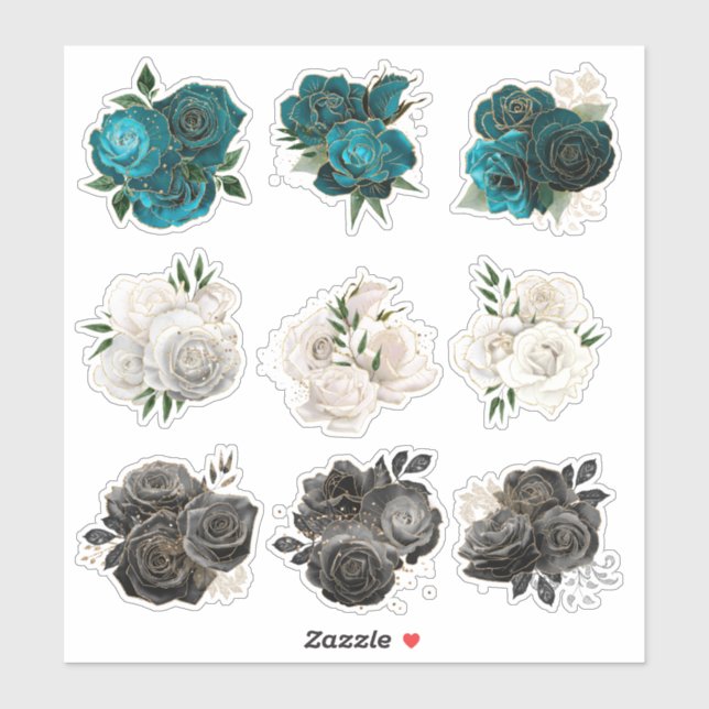 Glitter Roses (Sheet)