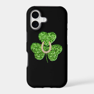 Glitter Shamrock And Horseshoe iPhone 5/5S Case